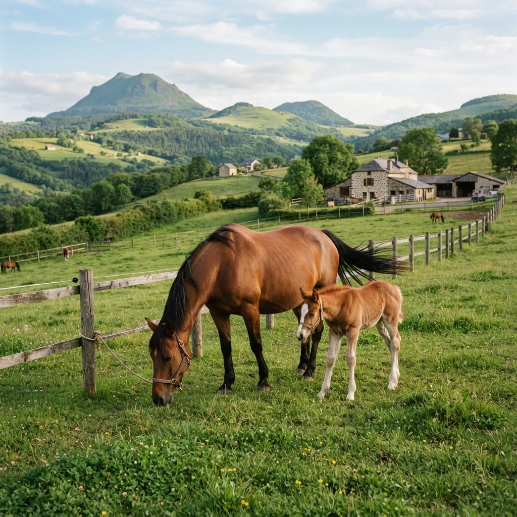 Élevage de chevaux au Granite Mountain Stables, Le Breuil